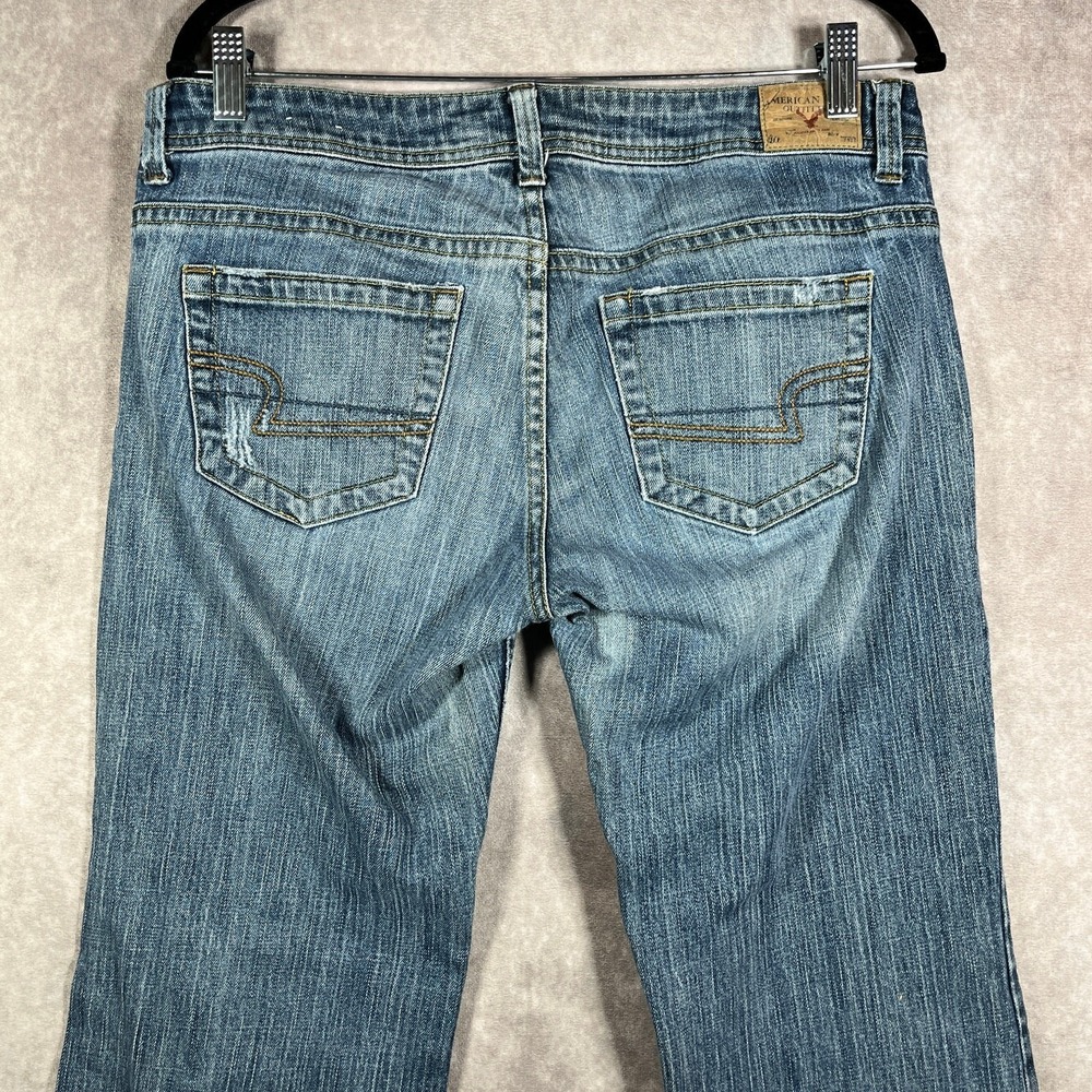 Vintage American Eagle Jeans Womens 12 Blue Medium Wash Denim Stretch Bootcut